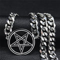 Halskette Choker Anhänger Pentagramm Hexerei Wicca