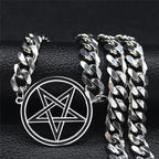 Halskette Choker Anhänger Pentagramm Hexerei Wicca