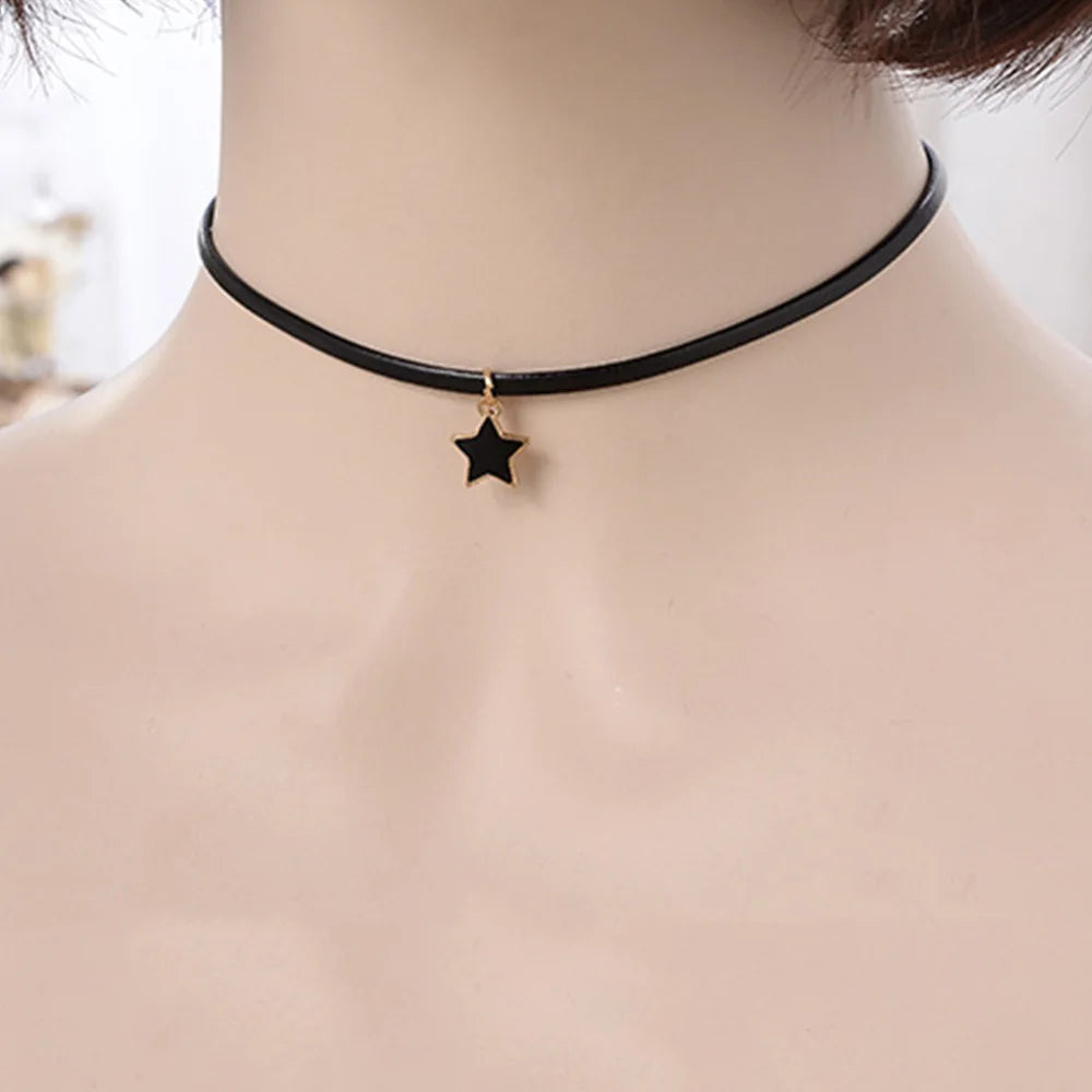 Halskette Choker für Frauen Sternanhänger 1