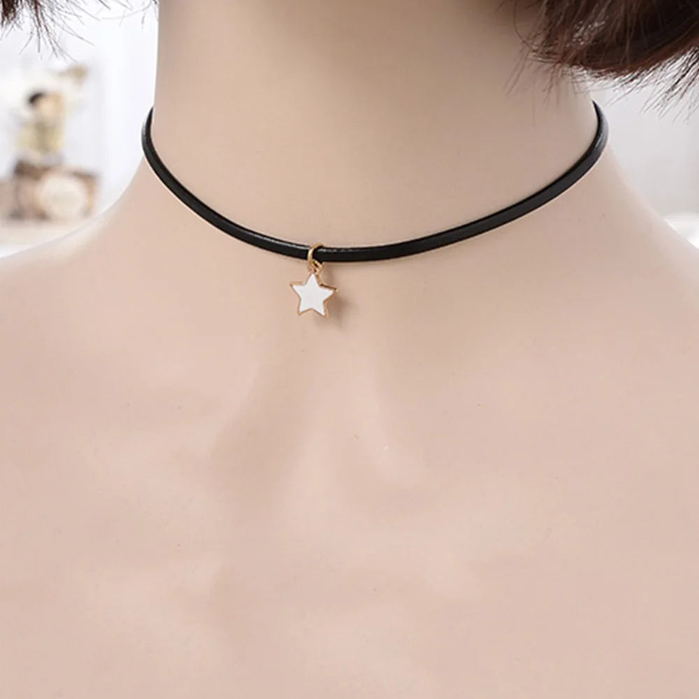 Halskette Choker für Frauen Sternanhänger 2