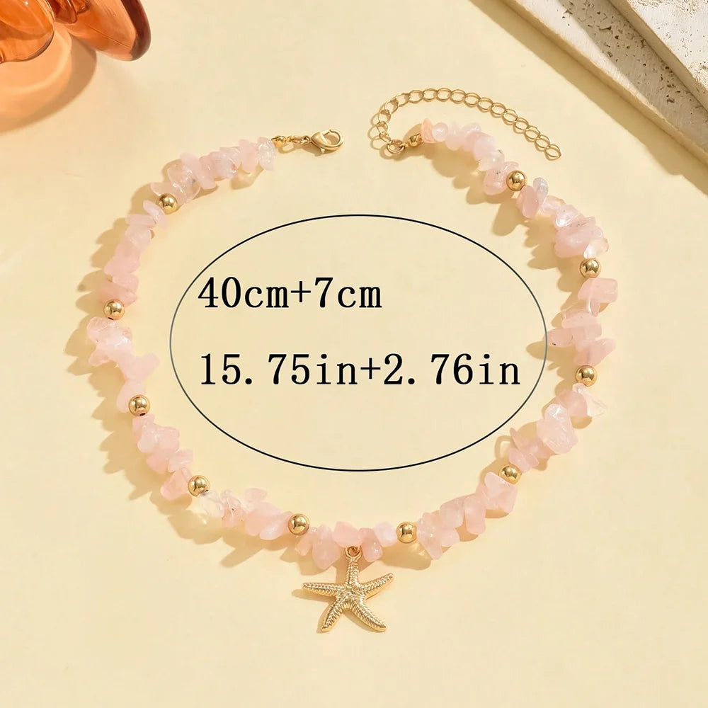Choker-Halskette mit Muschel und Seestern