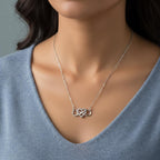 Unendlichkeitssymbol Halskette Anhänger Frau Herz 