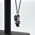 Halskette Totenkopf mit Krone
