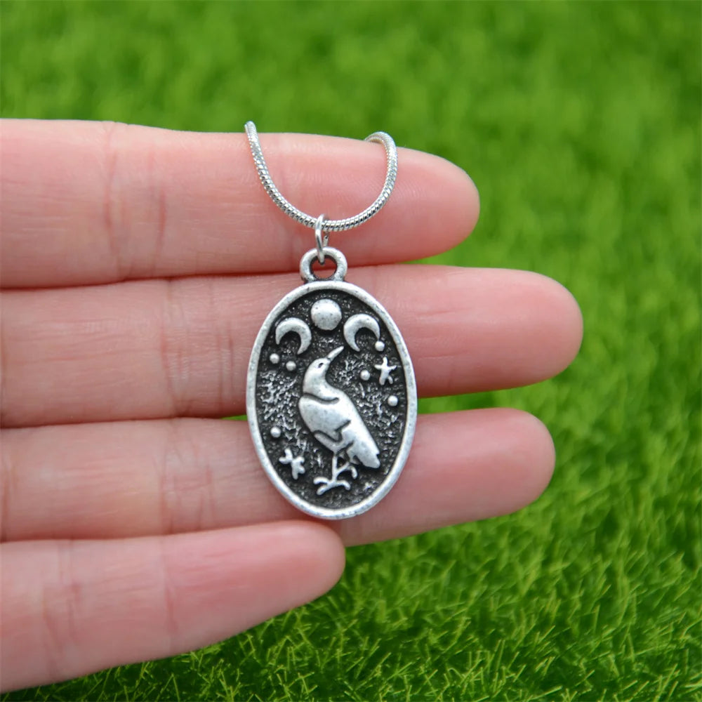 Wikingerkette mit Odin-Raben-Anhänger Typ 2