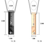 Halsketten für Paare mit Anhänger, Stäbchen und Herz