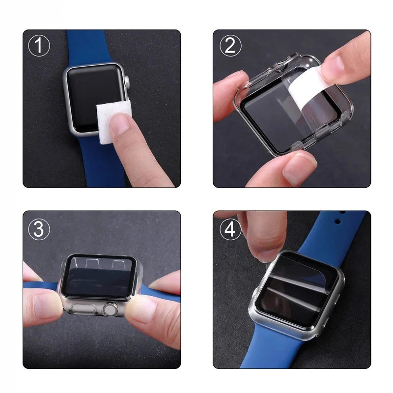 Gehärtetes Glas Schutzgehäuse für Apple Watch 