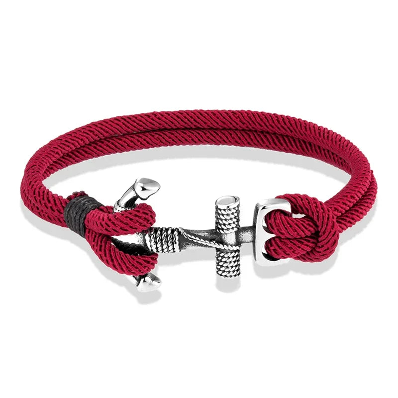 Doppelarmband mit Anker für Herren 