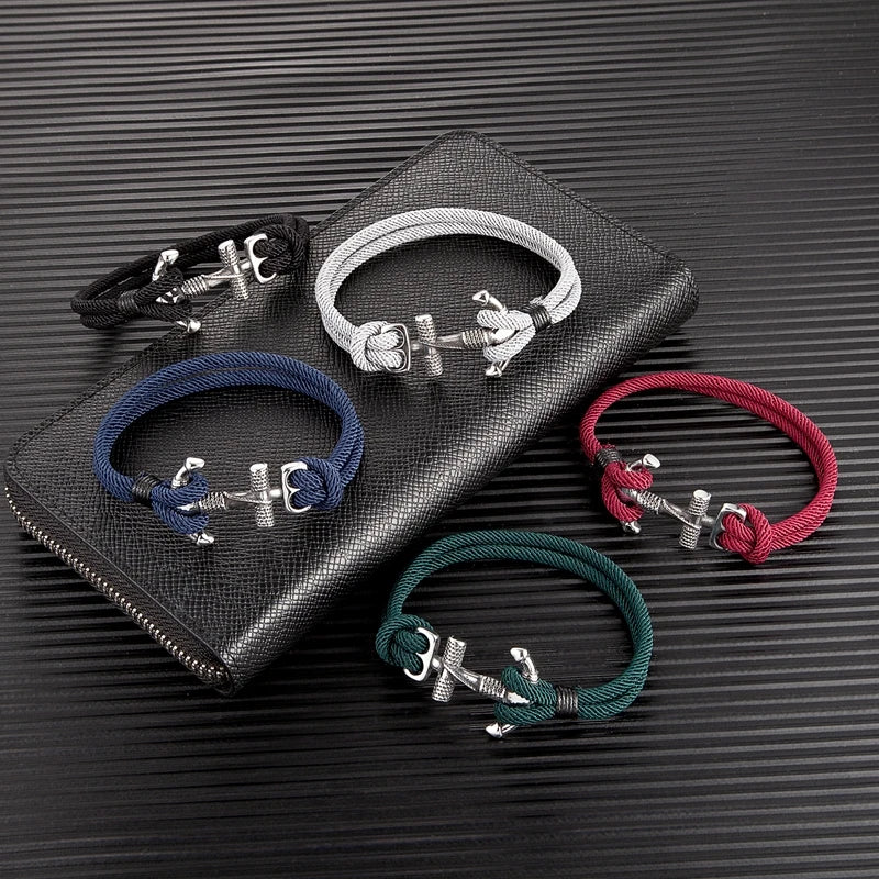 Doppelanker-Armband für Herren