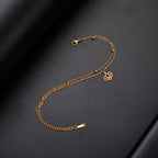 Lotusblüten-Armband für Damen aus Gold