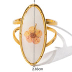 Großer Ring Blumenring im transparenten Rahmen