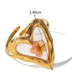 Großer Ring Blumenring im transparenten Rahmen