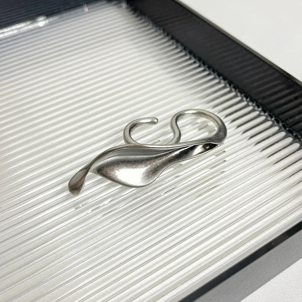 Ring Lilienblatt Silber