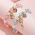 2er-Set Armbänder mit Schlüssel und Schloss