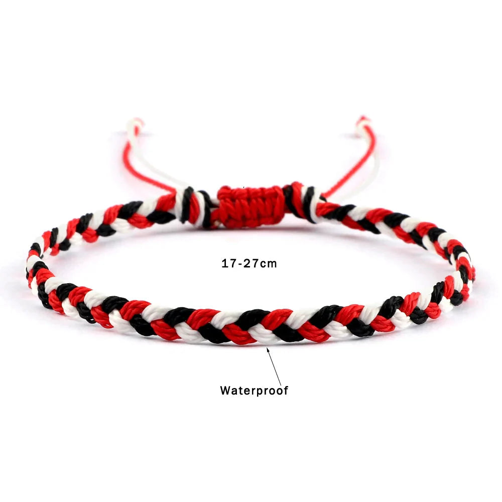 3er-Set wasserdichte geflochtene brasilianische Armbänder