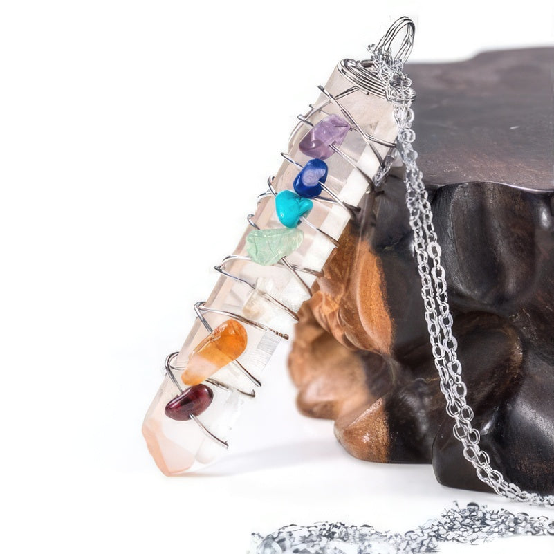 Anhänger 7 Chakren Silber 