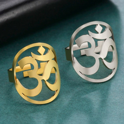 Buddhistische Om Tibetische Siegelring Herren Damen Ring