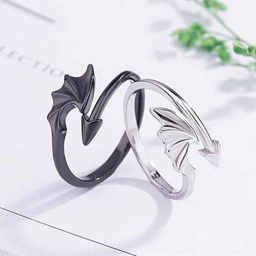 Drachenring Silber Herren Damen