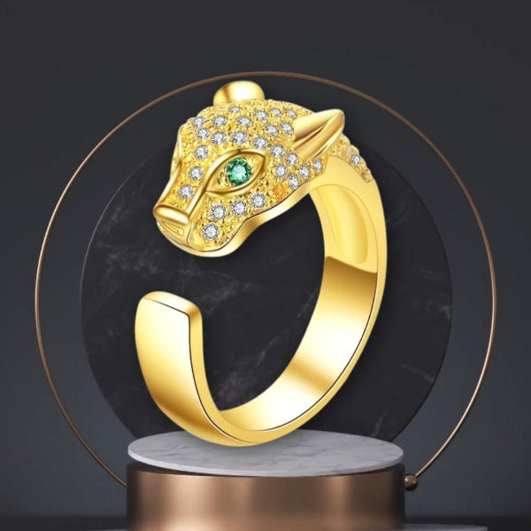 Gepardenring Gold