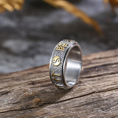 Ring Nepal Gold und Silber