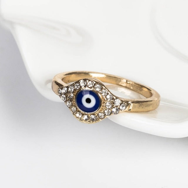 Blauer Auge Ring