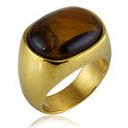 Tigerauge-Ring und Gold