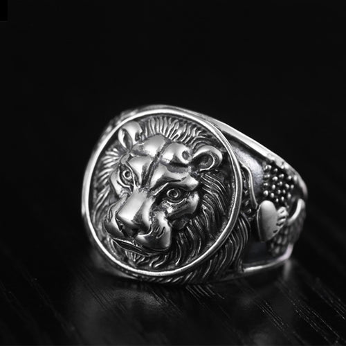 Ring Löwenkopf Silber