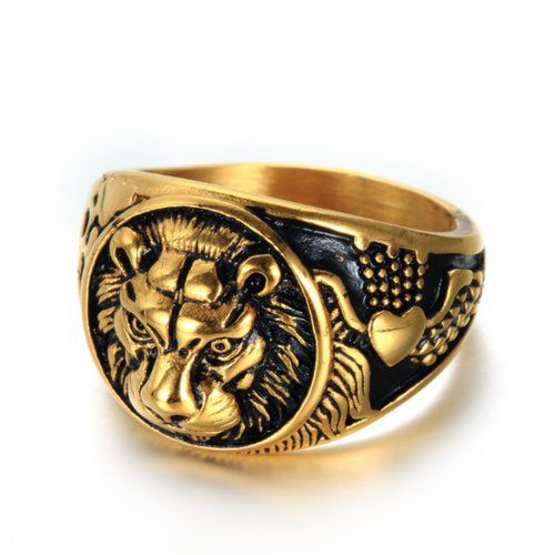 Ring Löwenkopf Gold