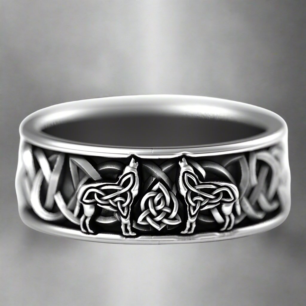 Wikinger Fenrir Ring für Herren
