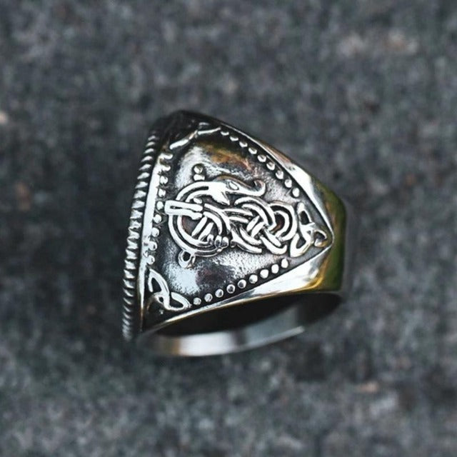 Wikinger-Ring Fenrir-Wolf