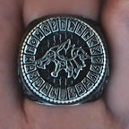 Wikinger-Ring Fenrir-Wolf
