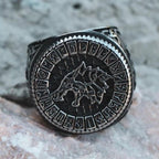 Wikinger-Ring Fenrir-Wolf