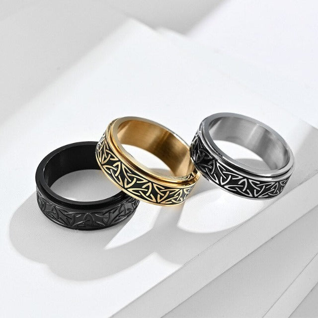 Wikinger-Ring Ragnar drehbarer Ring