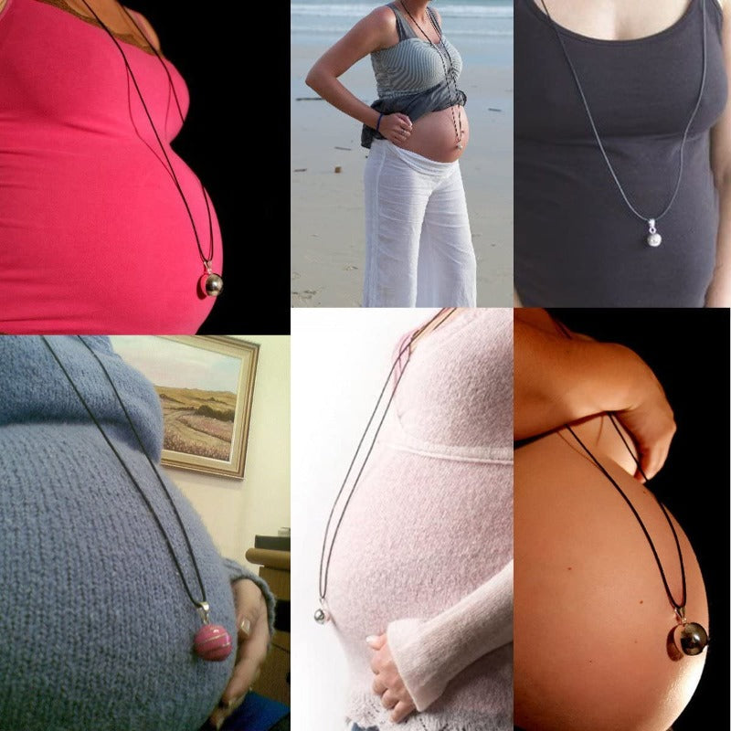 Schwangerschaftsbola Halskette für Schwangere mit Anhänger