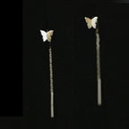 Schmetterling-Ohrring Gold
