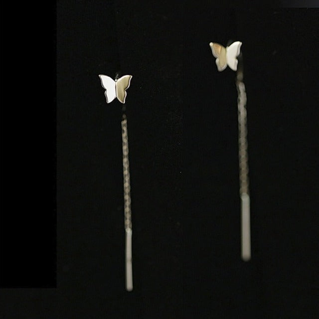 Schmetterling-Ohrring Gold