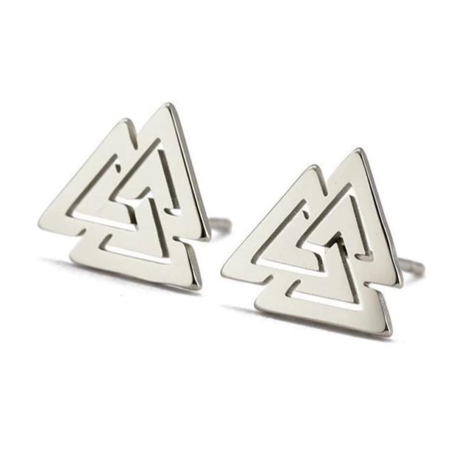 Silberne Wikinger Ohrringe für Männer