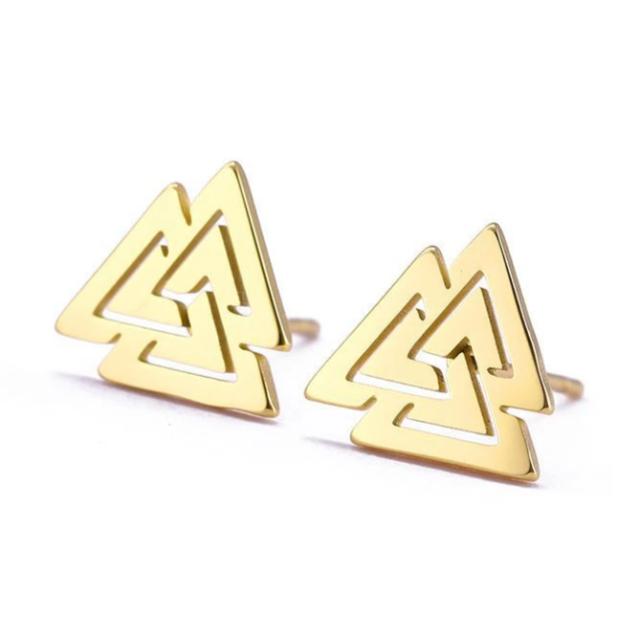 Goldene Wikinger Ohrringe für Männer