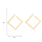 Geometrische Ohrringe Gold 