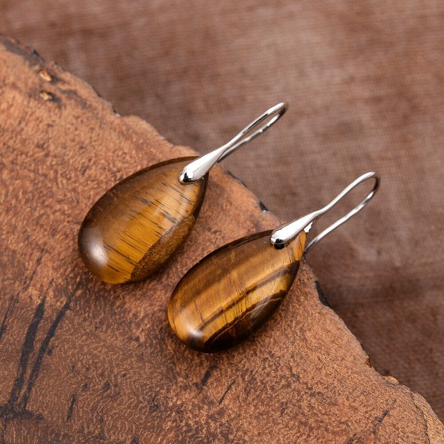 Tigerauge Damen Ohrringe