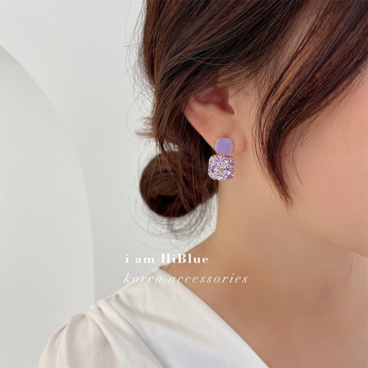 Amethyst Hängende Ohrringe für Damen