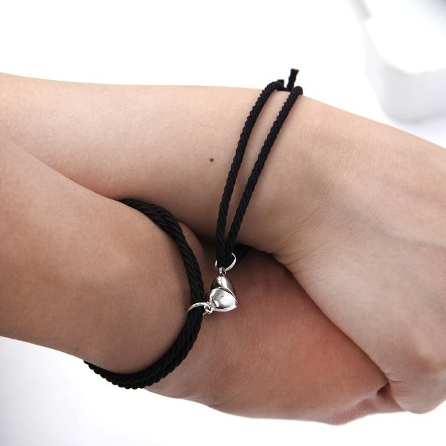 Magnetarmband Paar schwarz und schwarz