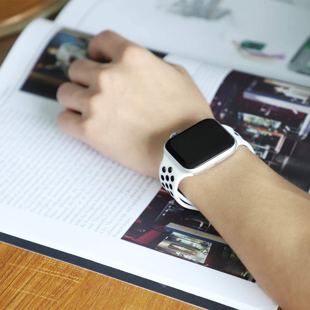 Apple Watch Sportarmband weiß