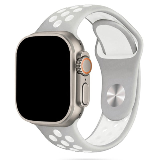 Apple Watch Sportarmband weiß