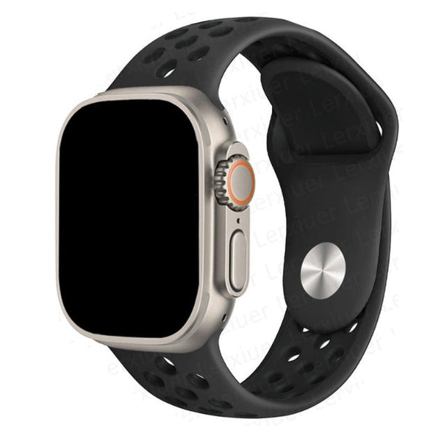 Apple Watch Sportarmband schwarz