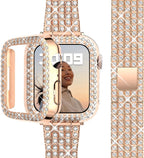 Apple Watch Diamant Armband für Damen in Roségold