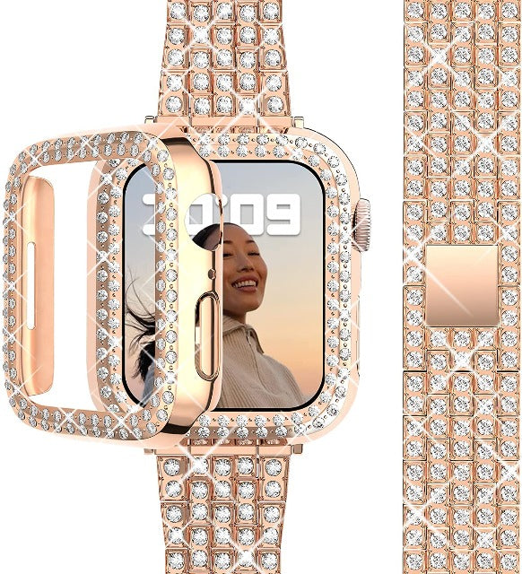 Apple Watch Diamant Armband für Damen in Roségold