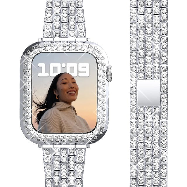 Apple Watch Diamant Armband für Damen in Silber