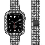 Apple Watch Diamant Armband für Damen in Schwarz