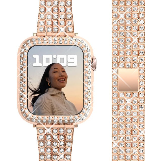 Apple Watch Diamant Armband für Damen in Roségold