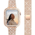 Apple Watch Diamant Armband für Damen in Roségold